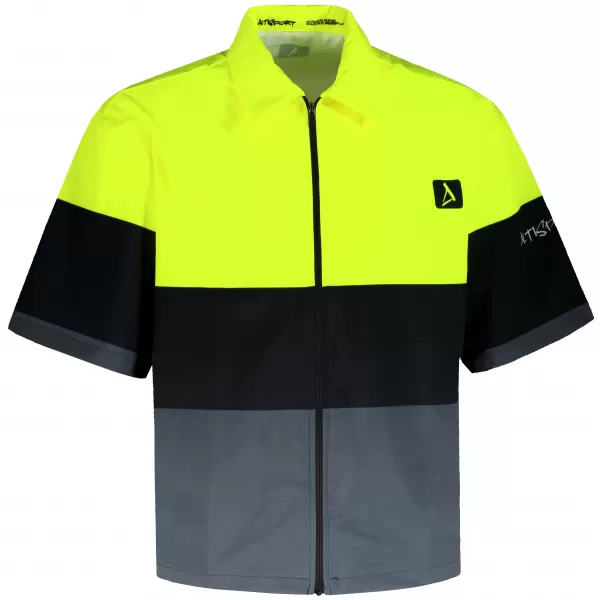  Moška vrhunska majica ALTISPORT VOJ/ALM051KOS01 NEON RUMENA/SIVA 