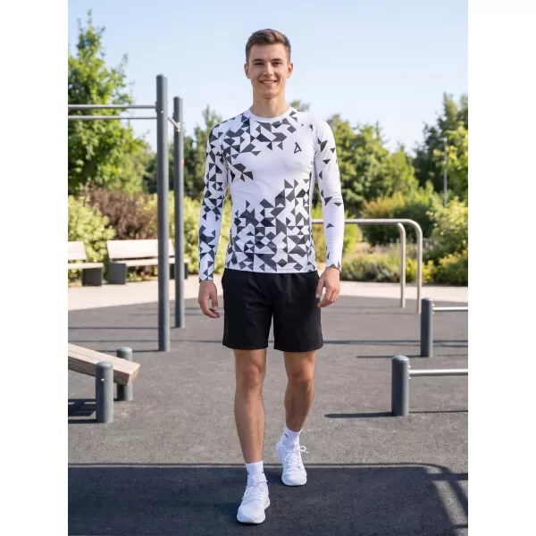  Moška vrhunska funkcionalna kompresijska majica ALTISPORT VOJ/ALM108TR03 BELA 