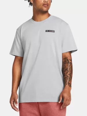 Moška majica s kratkimi rokavi UNDER ARMOUR UA HW ARMOUR LABEL SS 1382831-011 SIVA