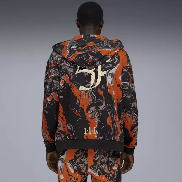  Pánská bunda PUMA LAFRANCE HEEM ERA FULL ZIP 63247101 ORANGE GLO/AOP 