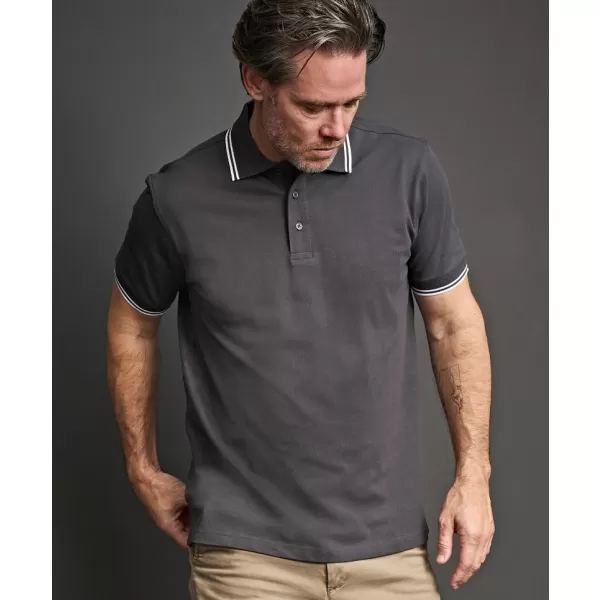  Moška majica s kratkimi rokavi TEE JAYS | TJ 1407 BELA/MORNARSKO MODRA 