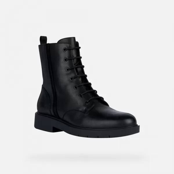  Ženski gležnjarji GEOX SPHERICA EC1 G004200 ČRNA 