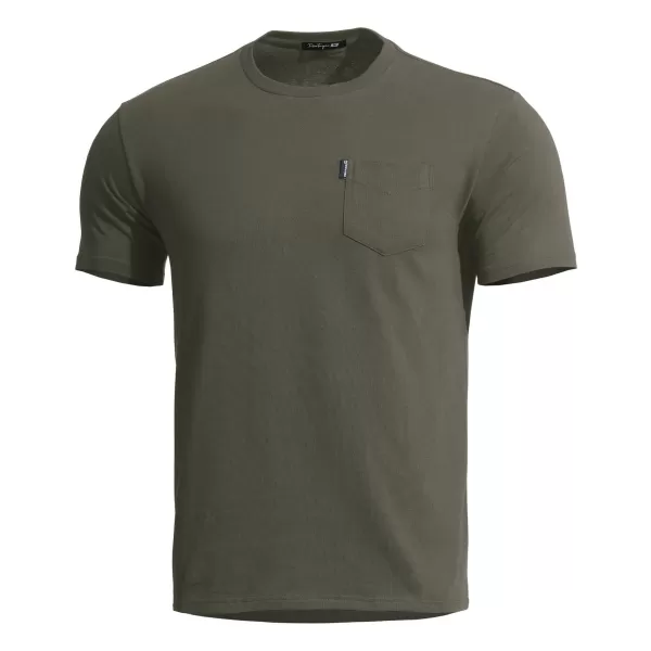  Majica s kratkimi rokavi PENTAGON AGERON T-SHIRT WITH POCKET K09012 RJAVO SIVA 