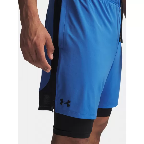  Moške kratke hlače UNDER ARMOUR UA TECH VENT 2IN1 SHORT MODRA 