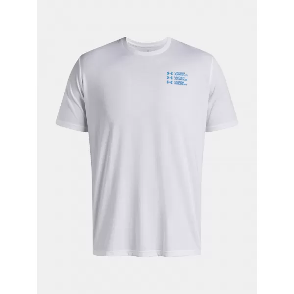  Moška majica s kratkimi rokavi UNDER ARMOUR UA TRIPLE STACK LC LOGO SS BELA 