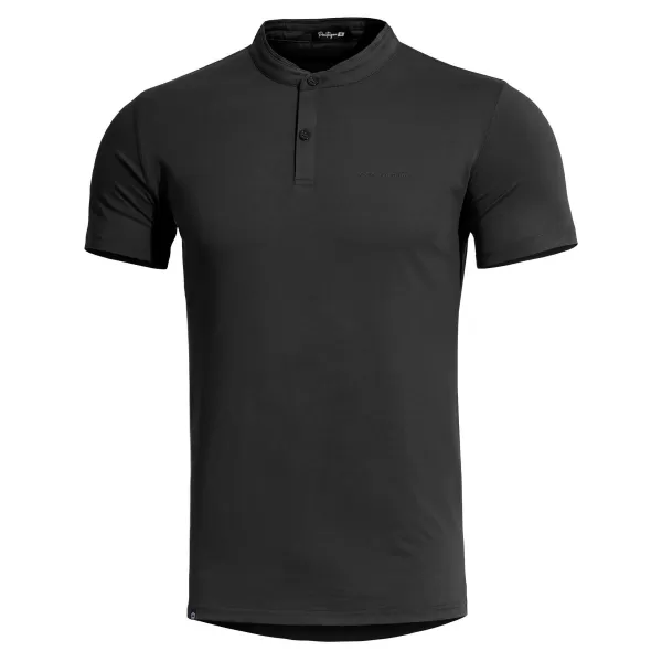  Majica s kratkimi rokavi PENTAGON ROMEO 2.0 HENLEY T-SHIRT K09050 ČRNA 