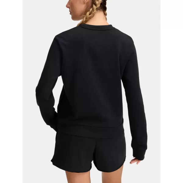  Ženski pulover UNDER ARMOUR UA RIVAL TERRY CREW 1389659-001 ČRNA 