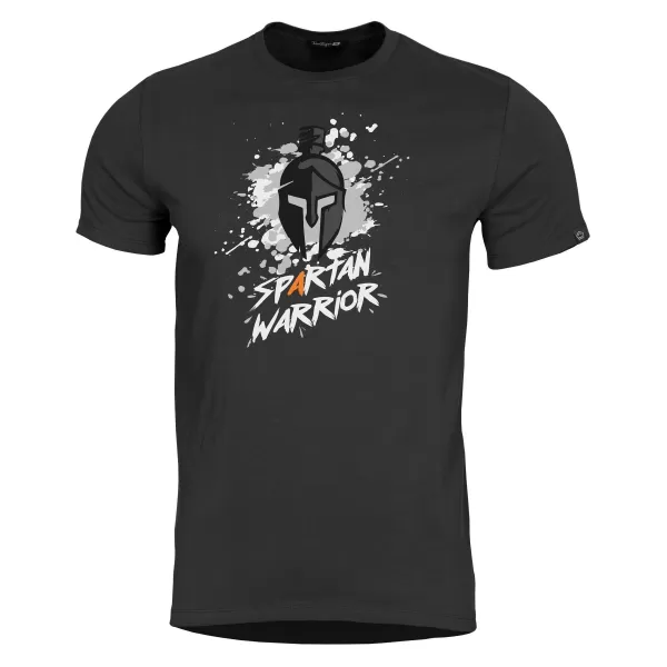  Majica s kratkimi rokavi PENTAGON AGERON SPARTAN WARRIOR K09012 ČRNA 