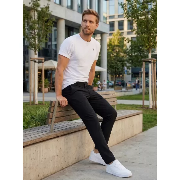  Moške hlače ALTISPORT ATS TROUSER SLIM-FIT ČRNA 