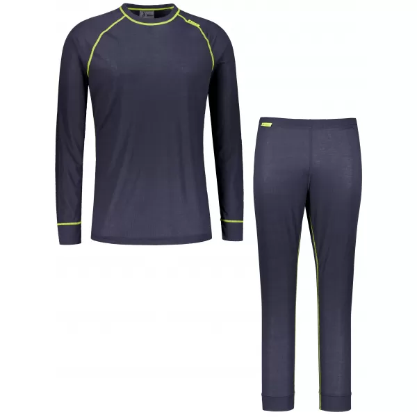  Moški termo komplet ALTISPORT GAIN TEMNO SIVA/LIMETA 