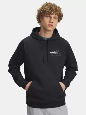 Moški pulover UNDER ARMOUR UA RIVAL FLEECE HBR LOGO HD 6003955-001 ČRNA