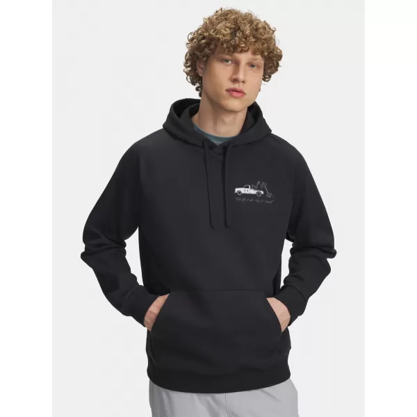  Moški pulover UNDER ARMOUR UA RIVAL FLEECE HBR LOGO HD 6003955-001 ČRNA 