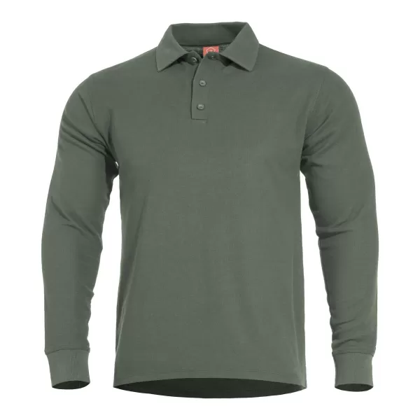  Majica s kratkimi rokavi PENTAGON ANIKETOS LONG POLO K09013 KAMUFLAŽNO ZELENA 