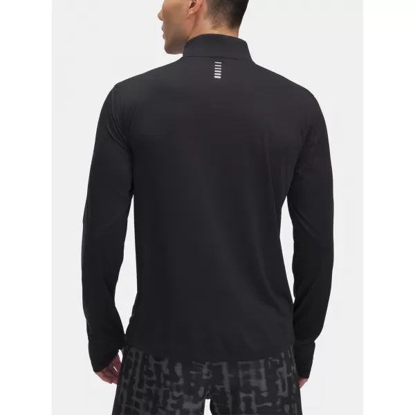 Moška majica s kratkimi rokavi UNDER ARMOUR UA LAUNCH 1/4 ZIP 6005542-001 ČRNA 