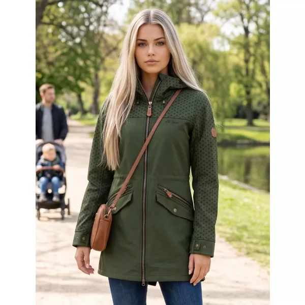  Ženska softshell jakna ALTISPORT GEMEE KAKI 