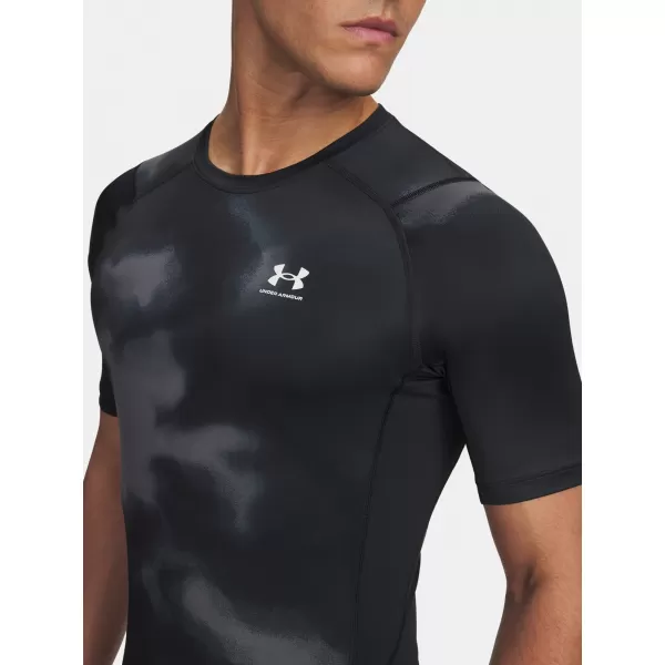 Moška majica s kratkimi rokavi UNDER ARMOUR UA HG ARMOUR PRINTED SS 1383321-003 ČRNA 