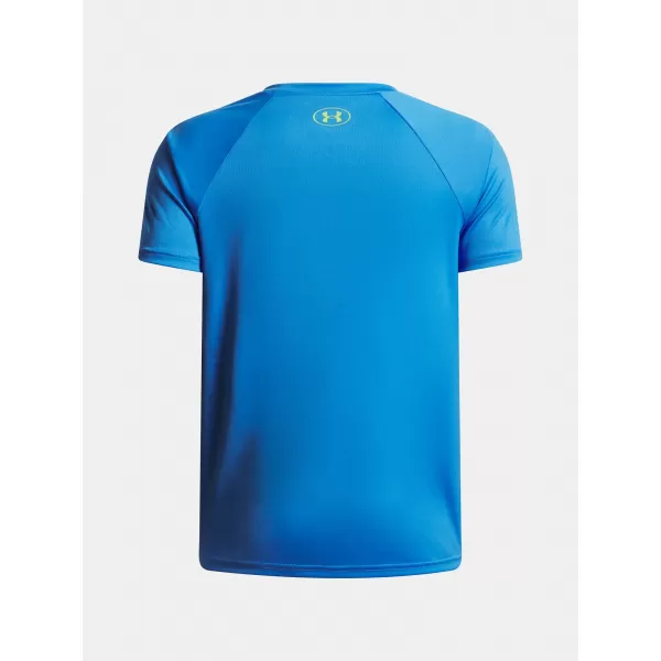  Fantovska majica s kratkimi rokavi UNDER ARMOUR UA TECH SPLIT WORDMARK SS 1383010-402 MODRA 