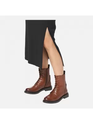 Ženski gležnjarji GEOX G004555 SVETLO RJAVA