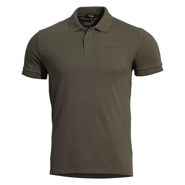  Moška majica s kratkimi rokavi z ovratnikom PENTAGON MOTH PIQUET POLO SHIRT K09047 RJAVO SIVA 