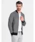 Moški pulover OMBRE OM-SSZP-0210 ČRNA/SIVA
