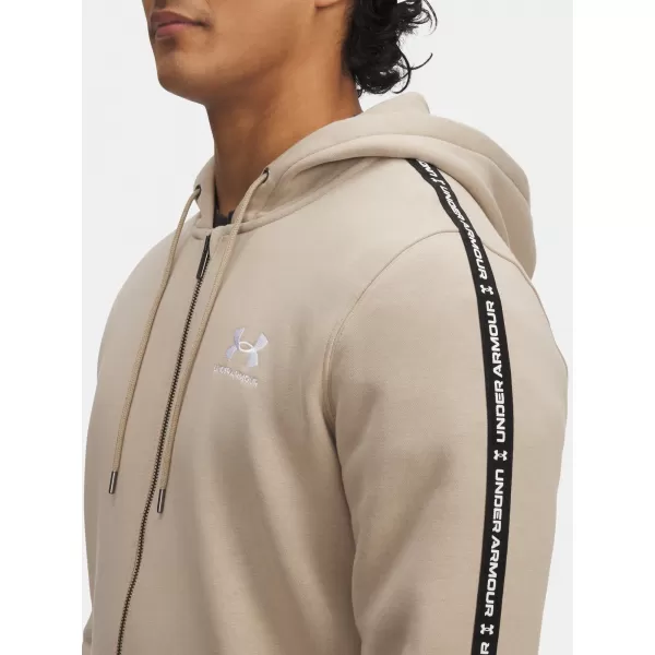  Moški pulover UNDER ARMOUR UA ICON FLEECE FZ TAPING 1390298-299 RJAVA 