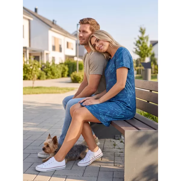  Ženska podaljšana vrhunska majica s kratkimi rokavi ALTISPORT VOJ/ALW084SAT02 MODRA 