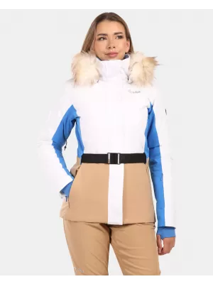 Ženska smučarska jakna KILPI CARRIE-W ZL0108KI BELA
