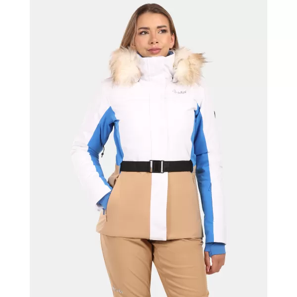  Ženska smučarska jakna KILPI CARRIE-W ZL0108KI BELA 