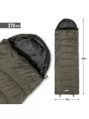 Spalna vreča PENTAGON MAJOR SLEEPING BAG 370GR/M² D19002 RJAVO SIVA