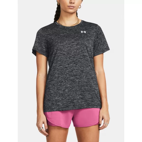  Ženska majica s kratkimi rokavi UNDER ARMOUR TECH SSC- TWIST 1384230-001 ČRNA 