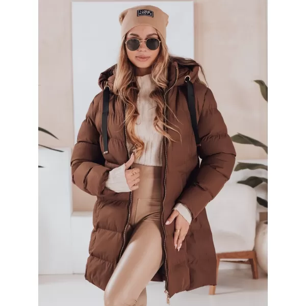  Ženska jakna DSTREET TY4919 RJAVA 
