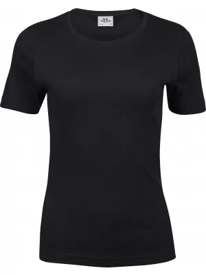 Ženska majica s kratkimi rokavi TEE JAYS | TJ 580 ČRNA