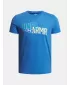 Fantovska majica s kratkimi rokavi UNDER ARMOUR OVERLAY WM SS MODRA