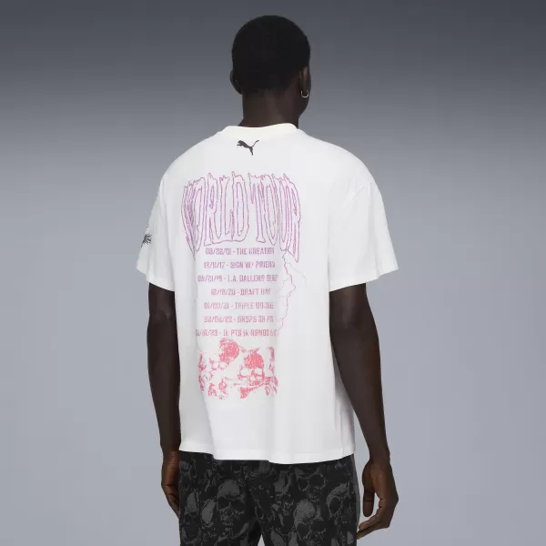  Srajca PUMA MELO WORLD TOUR-NAMENT TEE I 63237201 PUMA BELA 