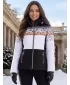 Ženska zimska jakna KIXMI VANIKA ČRNO/BELO
