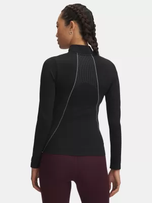 Ženska majica s kratkimi rokavi UNDER ARMOUR UA VANISH SEAMLESS 1/4 ZIP 6000644-003 ČRNA
