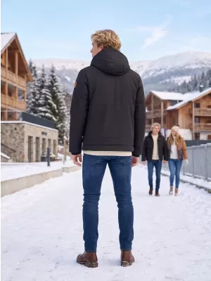 Moška zimska jakna KIXMI VOLKER ČRNA