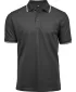 Moška majica s kratkimi rokavi TEE JAYS | TJ 1407 TEMNO SIVA/BELA