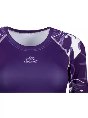 Ženski funkcionalni vrhunski kratki top ALTISPORT VOJ/ALW114TR04 VIJOLIČNA