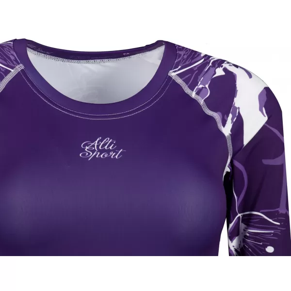  Ženski funkcionalni vrhunski kratki top ALTISPORT VOJ/ALW114TR04 VIJOLIČNA 
