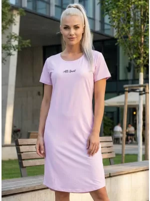 Ženska podaljšana vrhunska majica s kratkimi rokavi ALTISPORT VOJ/ALW075SAT02 SVETLO ROZA