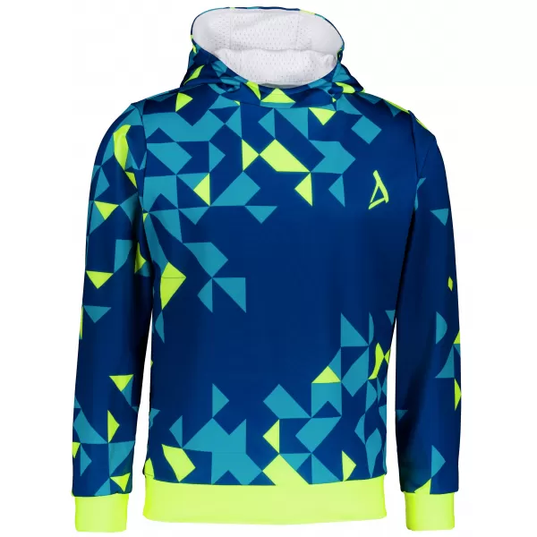  Moški vrhunski funkcionalni pulover ALTISPORT VOJ/ALM108MI01 MORNARSKO-NEON RUMENA 