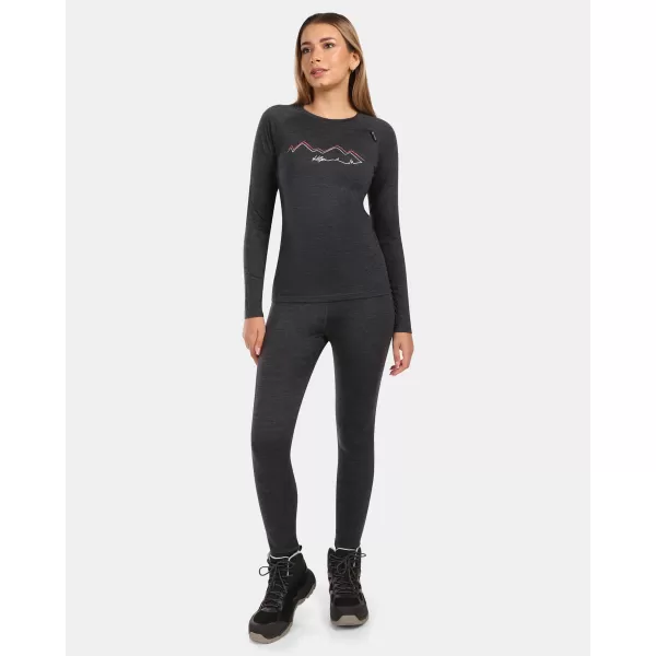  Termo majica KILPI MAVORA TOP-W ZL0502KI ČRN 