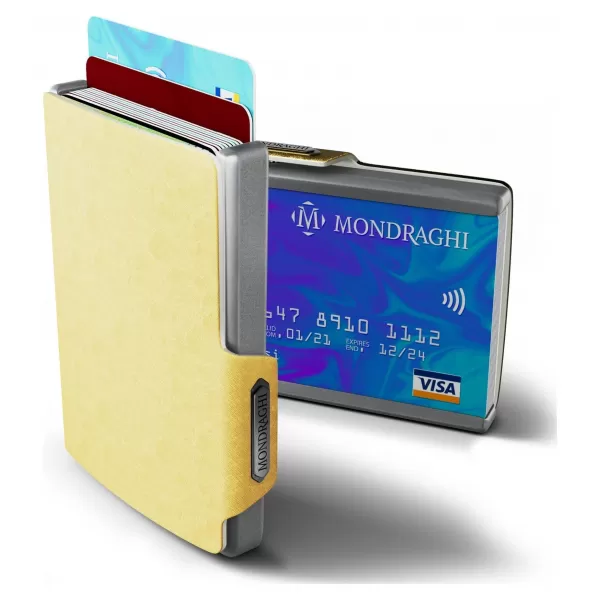  Denarnica MONDRAGHI SAFFIANO ZLATO 