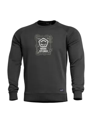 Pulover PENTAGON HAWK SWEATER NATURE EXPLORER K09019 ČRNA