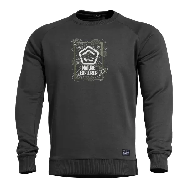  Pulover PENTAGON HAWK SWEATER NATURE EXPLORER K09019 ČRNA 