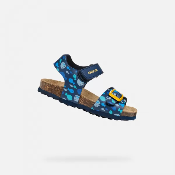 Sandale za fante GEOX CHALKI TEMNO MODRA 