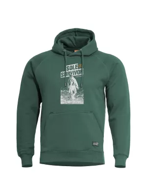 Pulover PENTAGON PHAETON HOOD SWEATER K09021-SS83 SPRINGBOK ZELENA