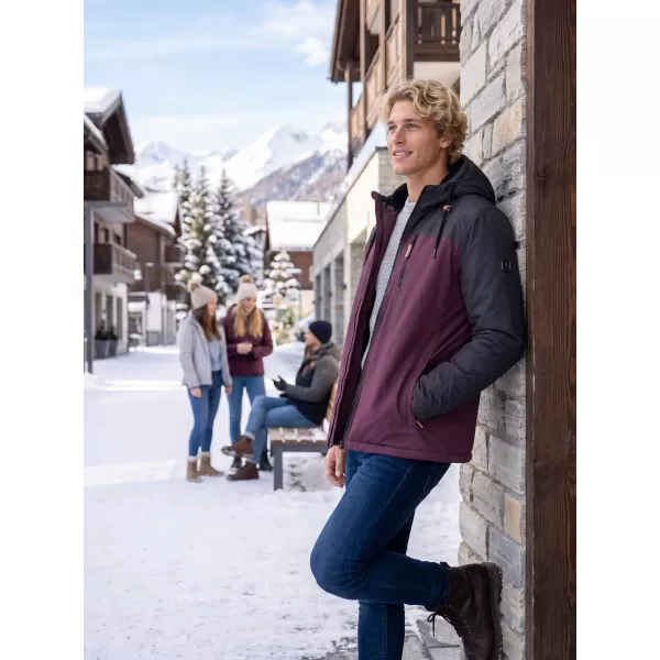  Moška zimska jakna ALTISPORT NEROM BORDO 