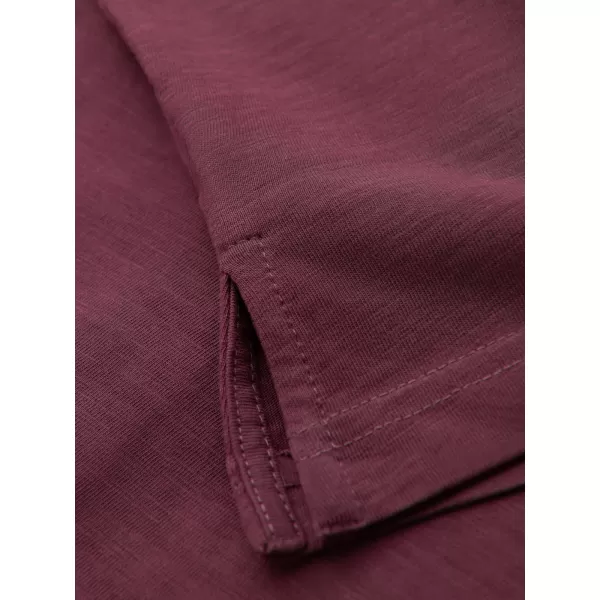  Moška T -majica z ovratnikom OMBRE OM-POWS-0142 MAROON 